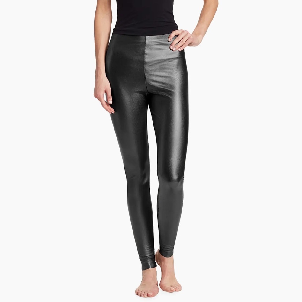 Commando S Faux Leather Black Control Leggings